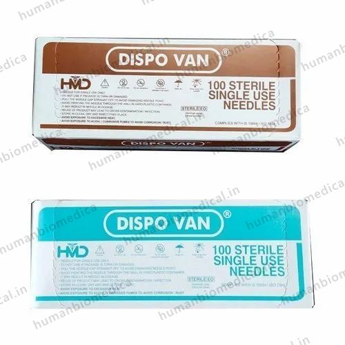 Plastic HMD Dispovan Needle, For Hospital, Size: 26 G X 1.5 Inch