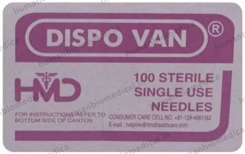 Dispovan Single Use Needles, Size: 18G