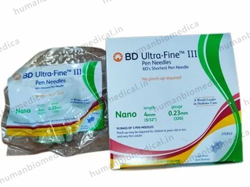 Plastic BD 32G Ultra Fine Pen Needles, For Medical Purpose