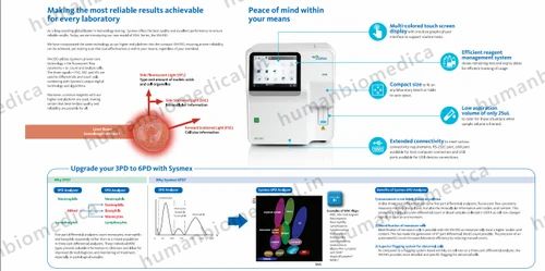 Fully Automatic Sysmex Xn 330 Hematology Analyzer 6 Part, 6-parts