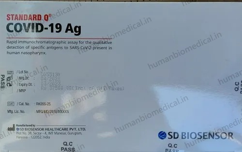 SD Biosensor Covid 19 Antigen Test Kit, ICMR Approved
