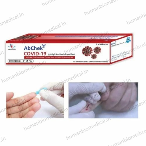 AbCheck IgM/IgG Rapid Covid 19 Test Kit, Number of Reactions(Preps)/Kit: 50