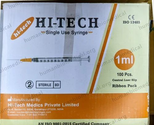 Disposable Syringes 1 Ml