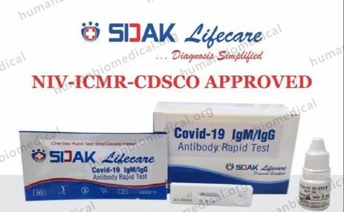 Sidak Covid 19 Antibody IgG /IgM Rapid Test Kit