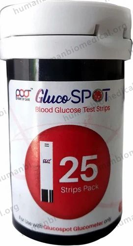 Poct Gluco Spot Blood Glucose Test , 25