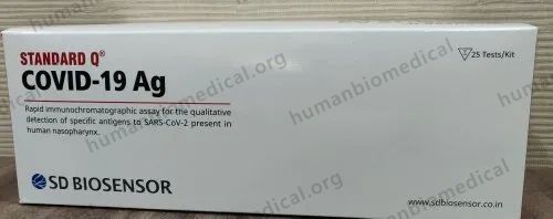 SD Biosensor Covid 19 Rapid Antigen Kit, ICMR Approved, 25 Tests