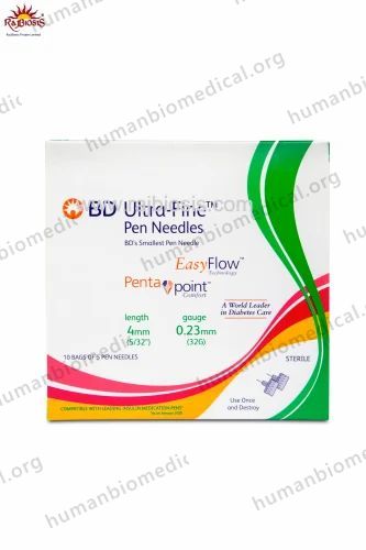 Bd Ultra Fine Pen Needles /Easy Flow/ Penta Point ( EFPP), 4 mm, 32G