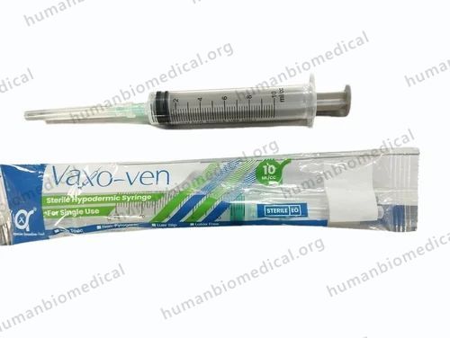 10ml Vaxo-Ven Sterile Hypodermic Syringe
