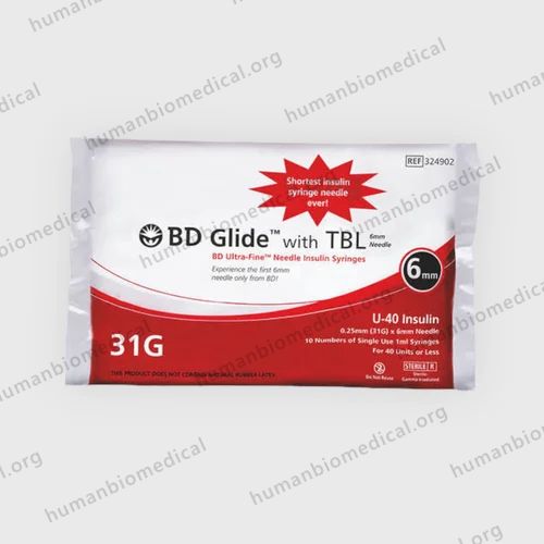 U 40 Bd Glide Insulin , 24G, Capacity: 1 ml