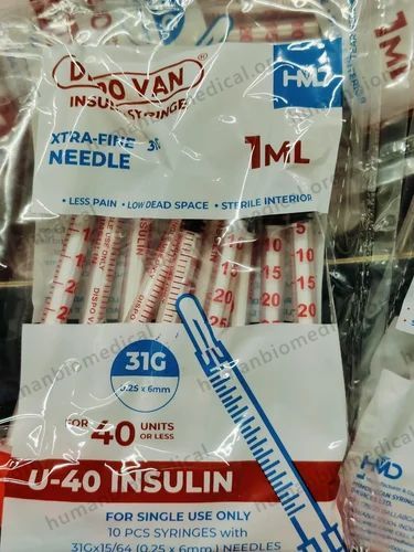 Disposable Insulin  1ml 31G U-40