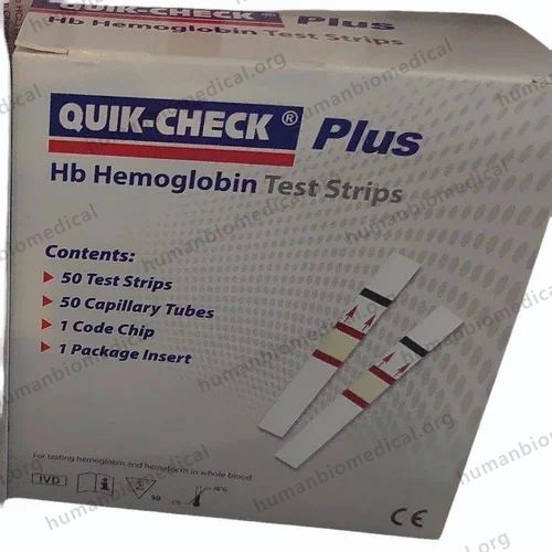 Acon Quick-Check Plus  Hb Test Strips, For Laboratory Use