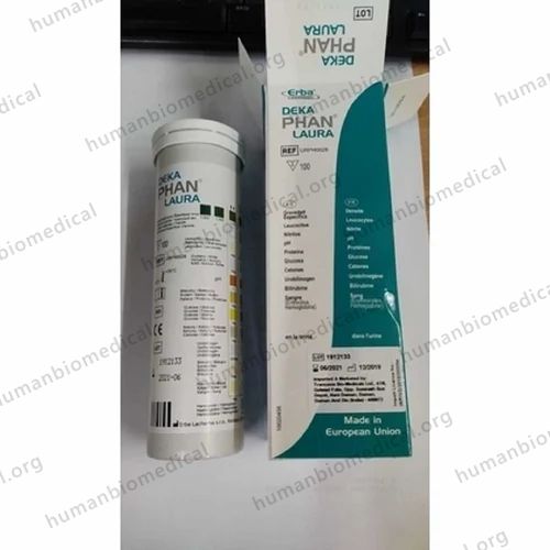 Erba Dekaphan Laura  Test Strip, Parameter Urinalysis: 10 Parameter, Number of Strips: 100 Strips
