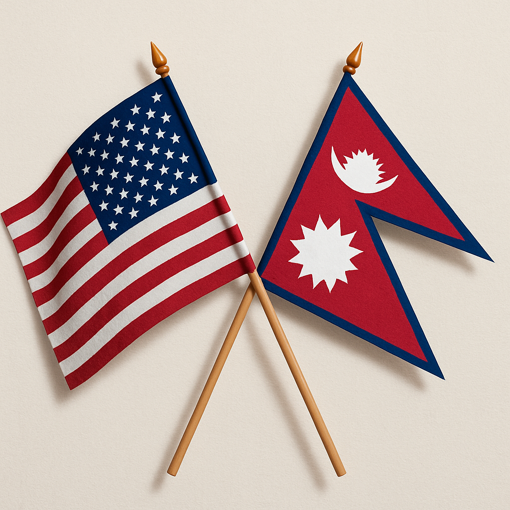 US-Nepal Flag