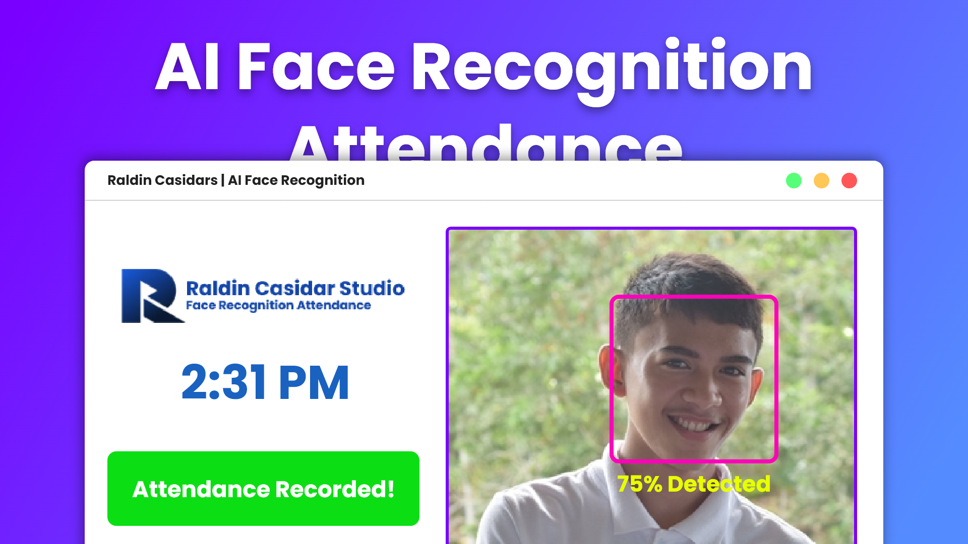 AI Face Recognition Attendance System