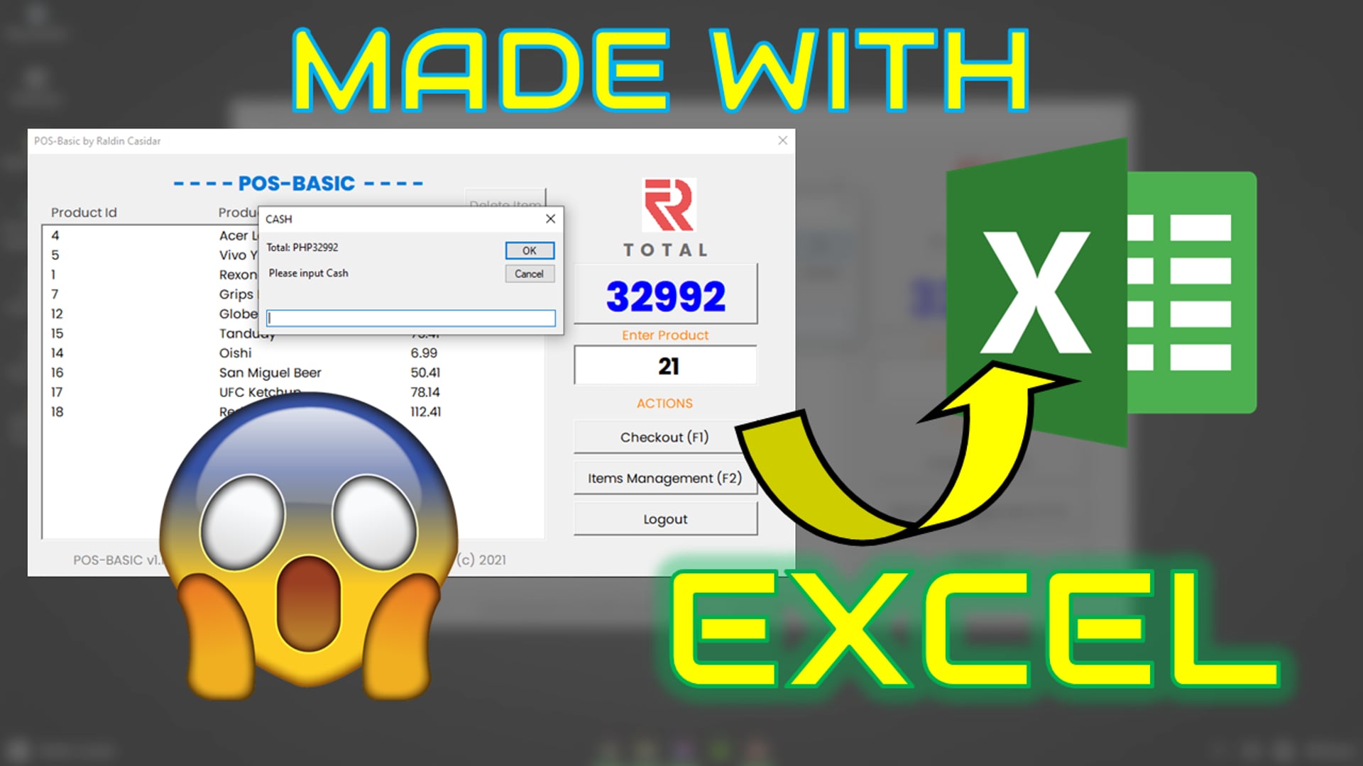Excel Based Point of Sale System