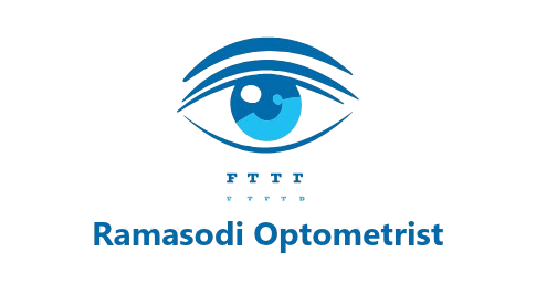 Happy people at an optometrist office