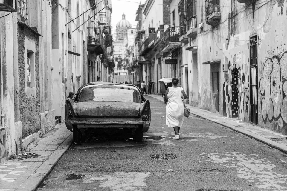 Cuba. La Habana en blanco y negro.