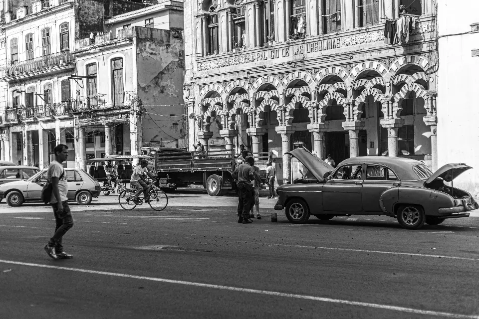 Cuba. La Habana en blanco y negro.