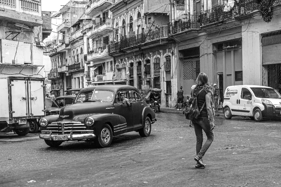 Cuba. La Habana en blanco y negro.