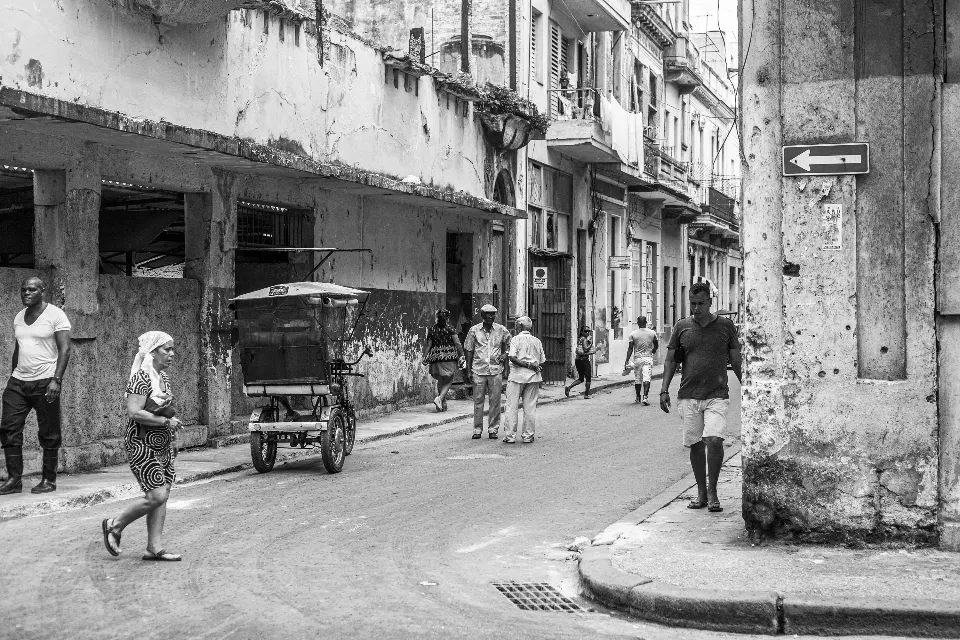 Cuba. La Habana en blanco y negro.