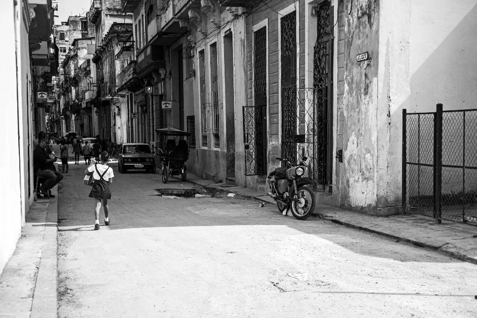 Cuba. La Habana en blanco y negro.