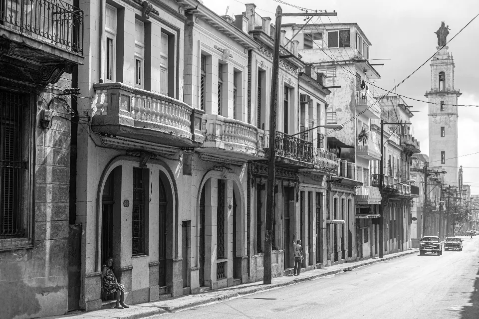 Cuba. La Habana en blanco y negro.