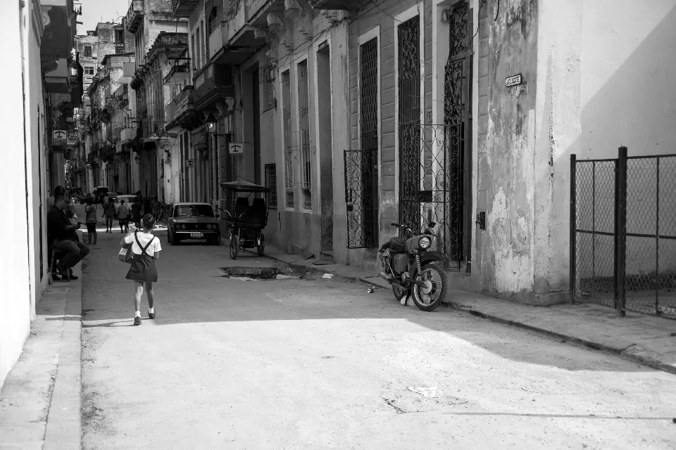 Cuba. La Habana en blanco y negro..