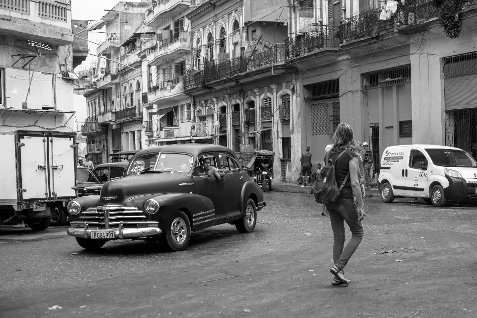 Cuba. La Habana en blanco y negro..