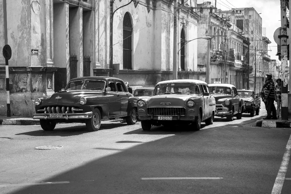 Cuba. La Habana en blanco y negro..
