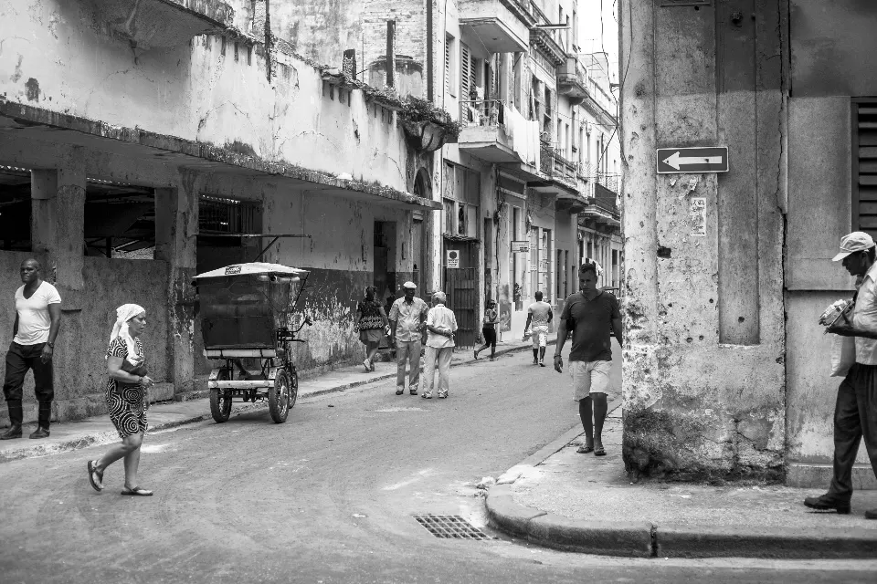 Cuba. La Habana en blanco y negro..