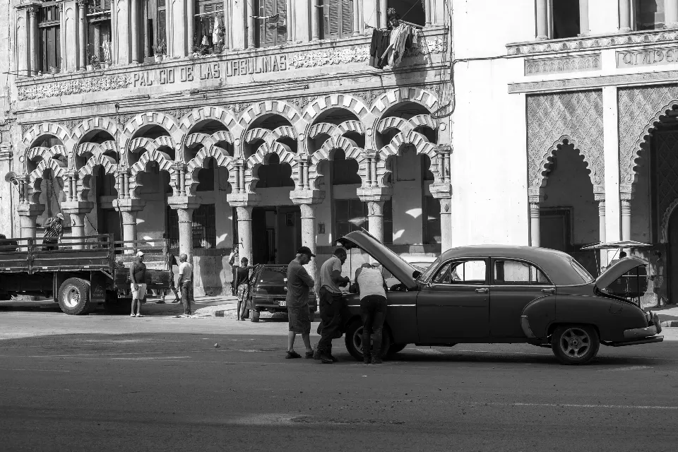 Cuba. La Habana en blanco y negro..