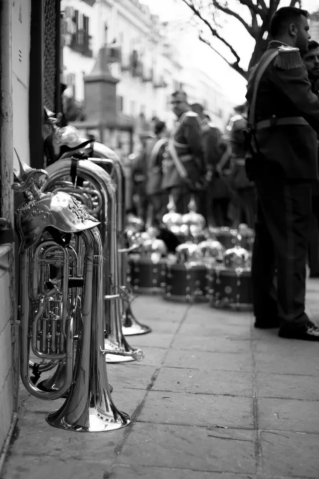 Semana Santa. Sevilla. Músicos.
