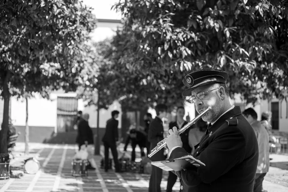Semana Santa. Sevilla. Músicos.