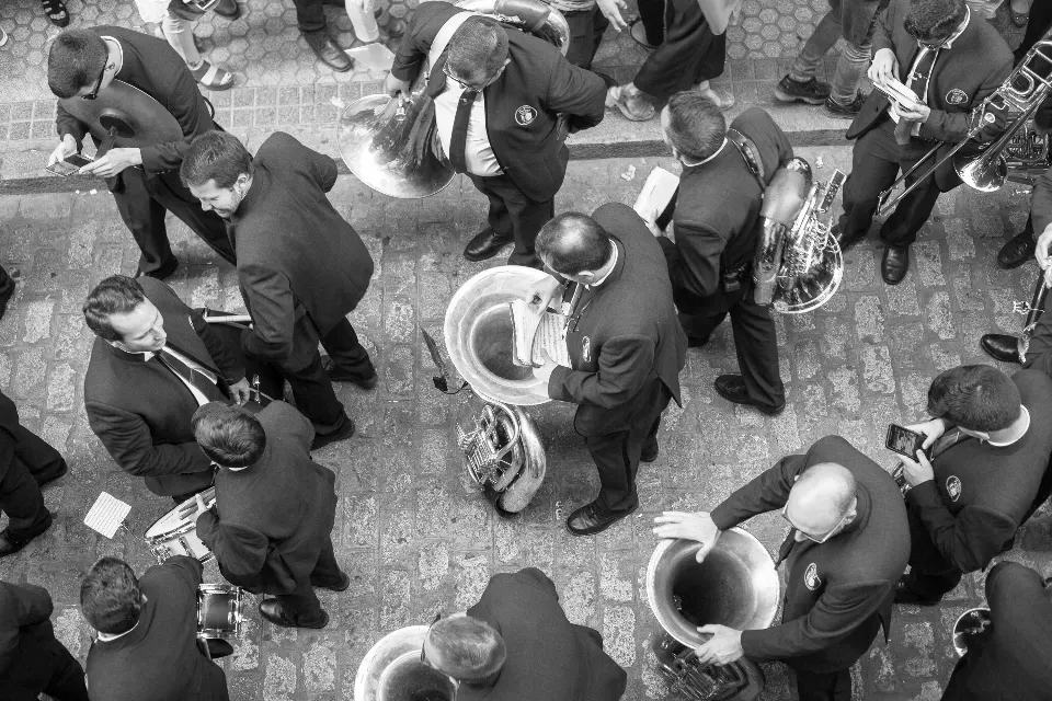 Semana Santa. Sevilla. Músicos.