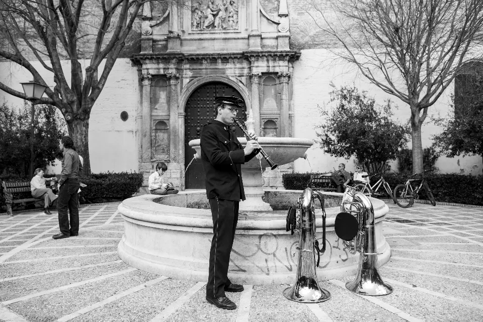 Semana Santa. Sevilla. Músicos.