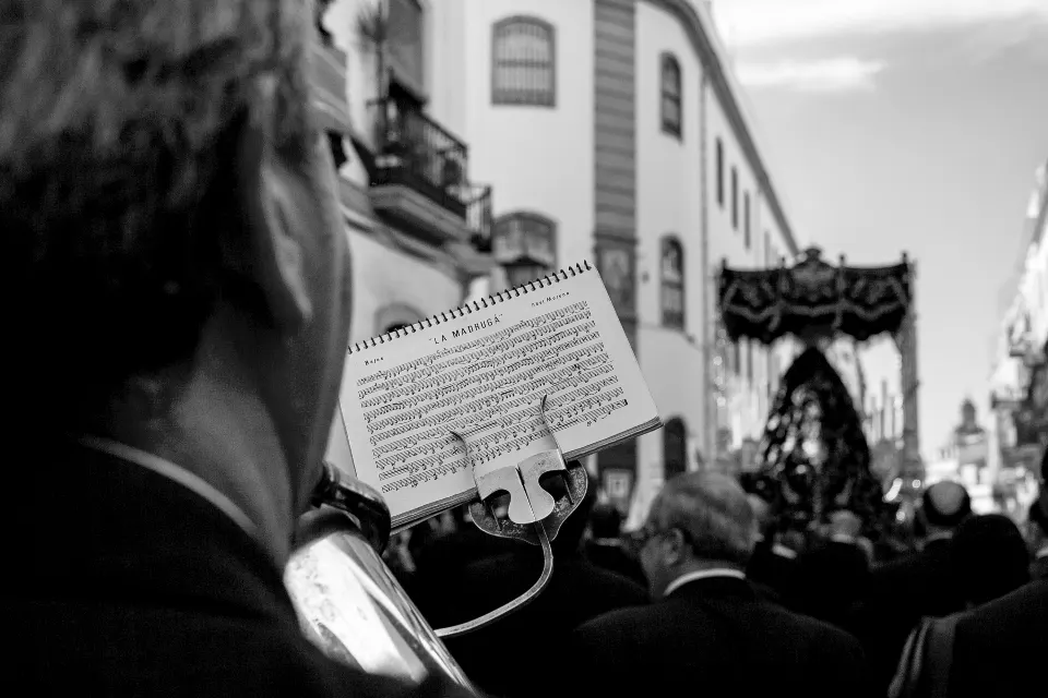 Semana Santa. Sevilla. Músicos.