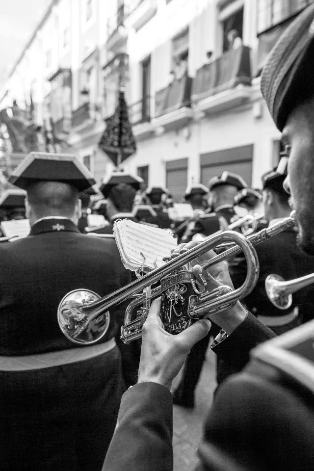 Semana Santa. Sevilla. Músicos.