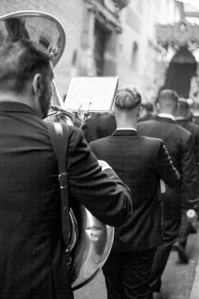 Semana Santa. Sevilla. Músicos.