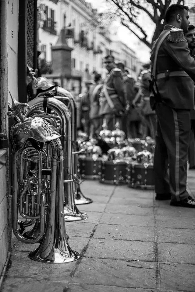 Semana Santa. Sevilla. Músicos.