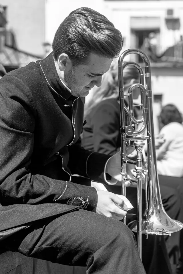 Semana Santa. Sevilla. Músicos.