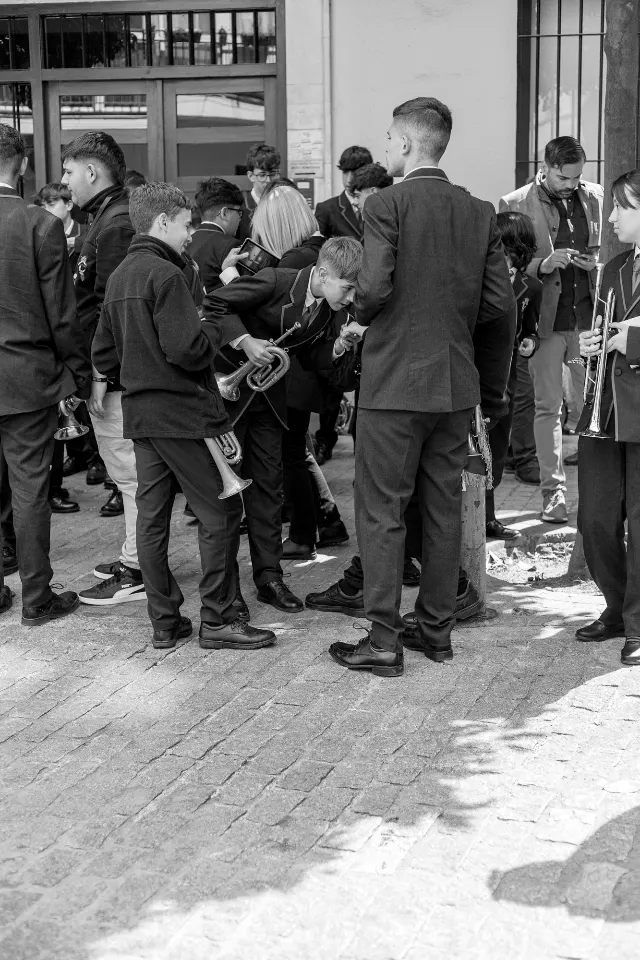 Semana Santa. Sevilla. Músicos.