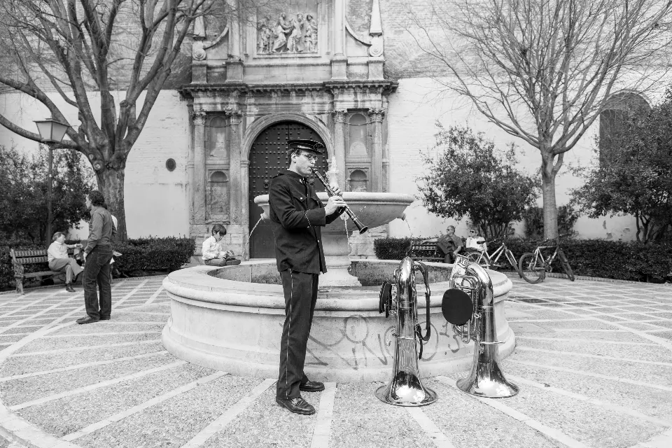 Semana Santa. Sevilla. Músicos.