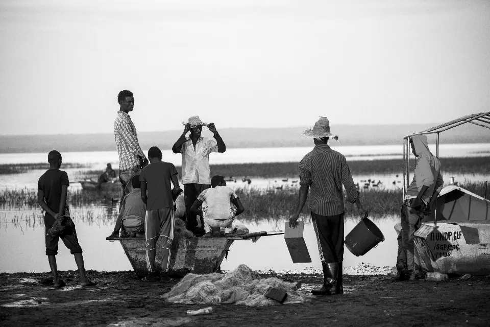 Etiopía. Lago Awassa. Fishermen