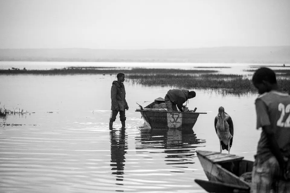 Etiopía. Lago Awassa. Fishermen