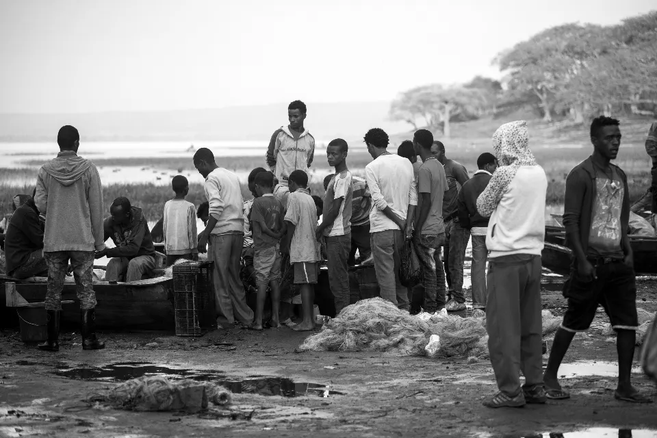Etiopía. Lago Awassa. Fishermen