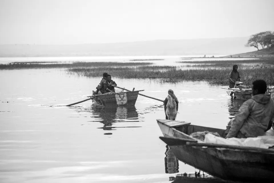 Etiopía. Lago Awassa. Fishermen