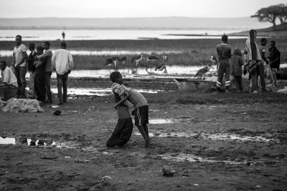 Etiopía. Lago Awassa. Fishermen