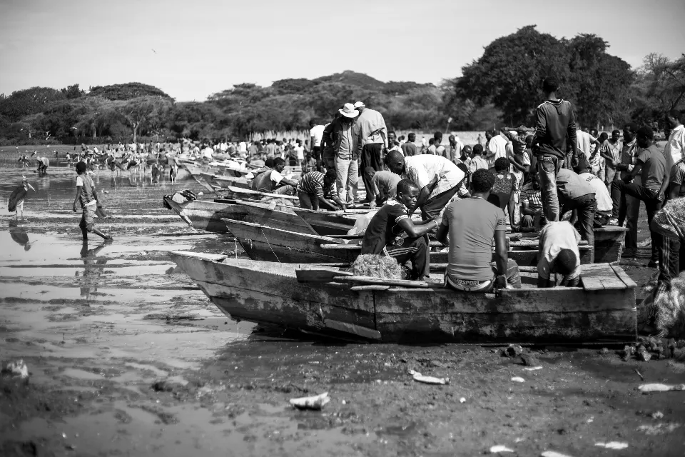 Etiopía. Lago Awassa. Fishermen