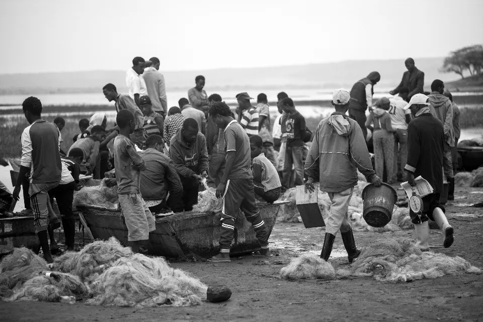 Etiopía. Lago Awassa. Fishermen