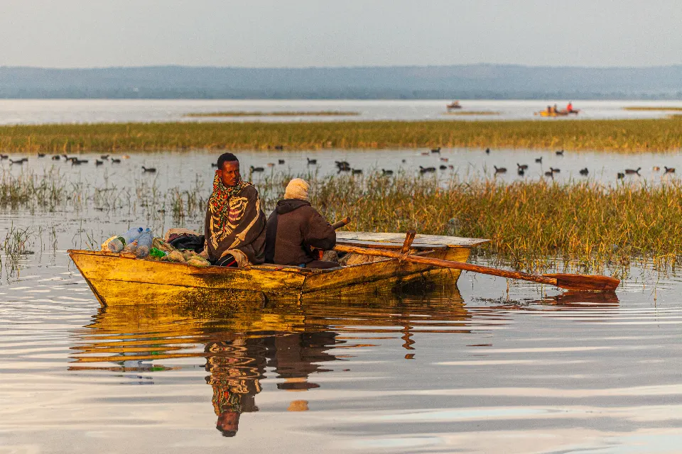 Etiopía. Lago Awasa. Fishermen